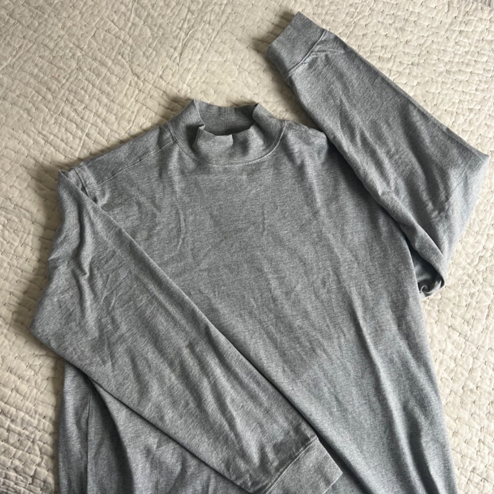 New- Duluth Trading Company Men's L Relaxed Fit Mock Turtleneck